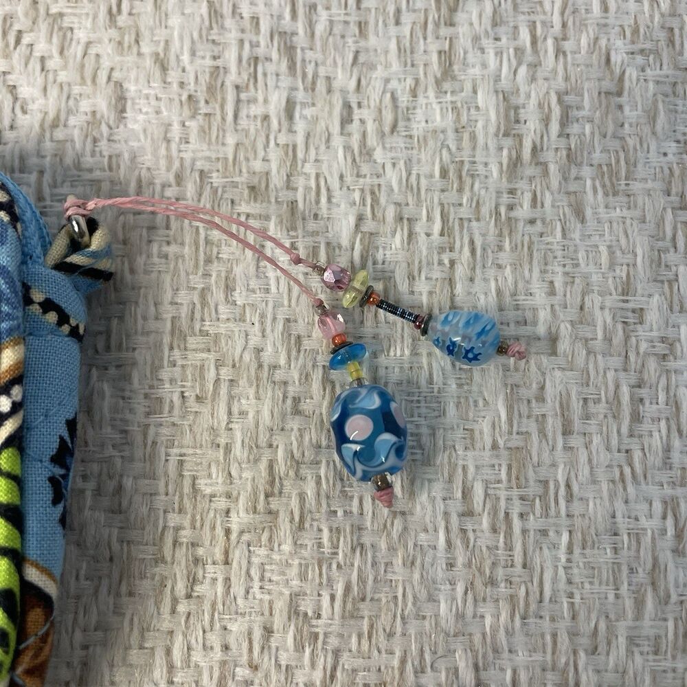Vera Bradley Bali Blue Floral Quilted Zip Coin Purse - Picture 3 of 7